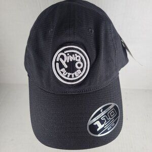 Ping Putter Black Unstructured Flexfit Tech One Ten Snapback Adjustable Golf Hat